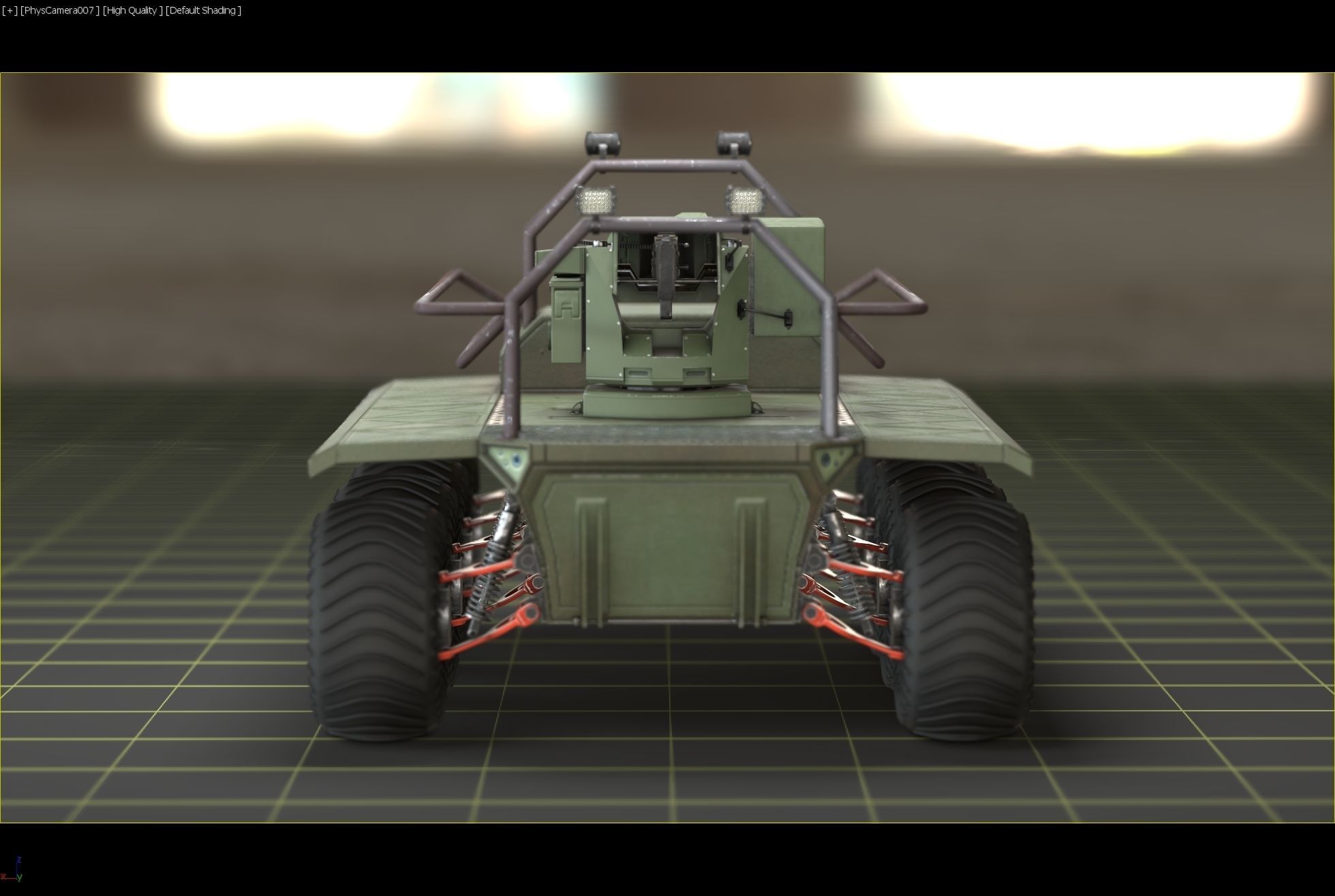 UGV with automatic Natter Turret 3D model_11