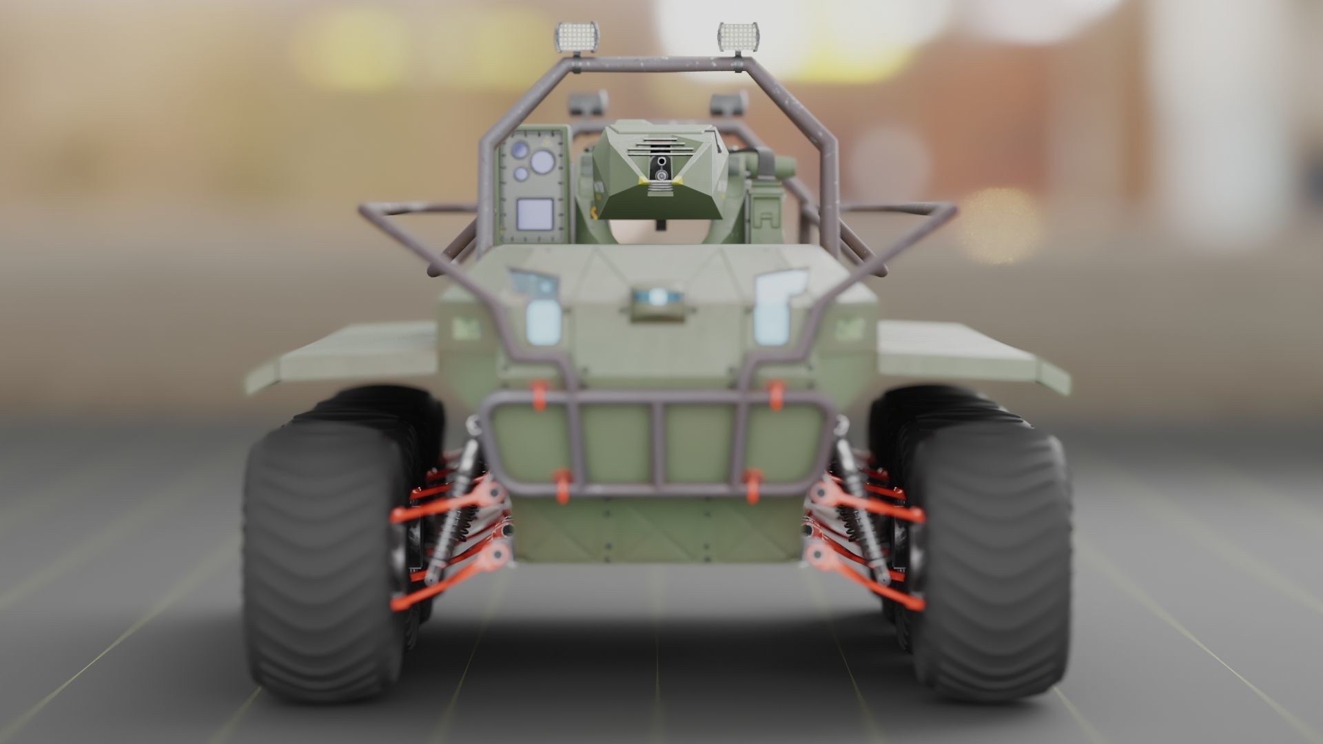 UGV with automatic Natter Turret 3D model_28