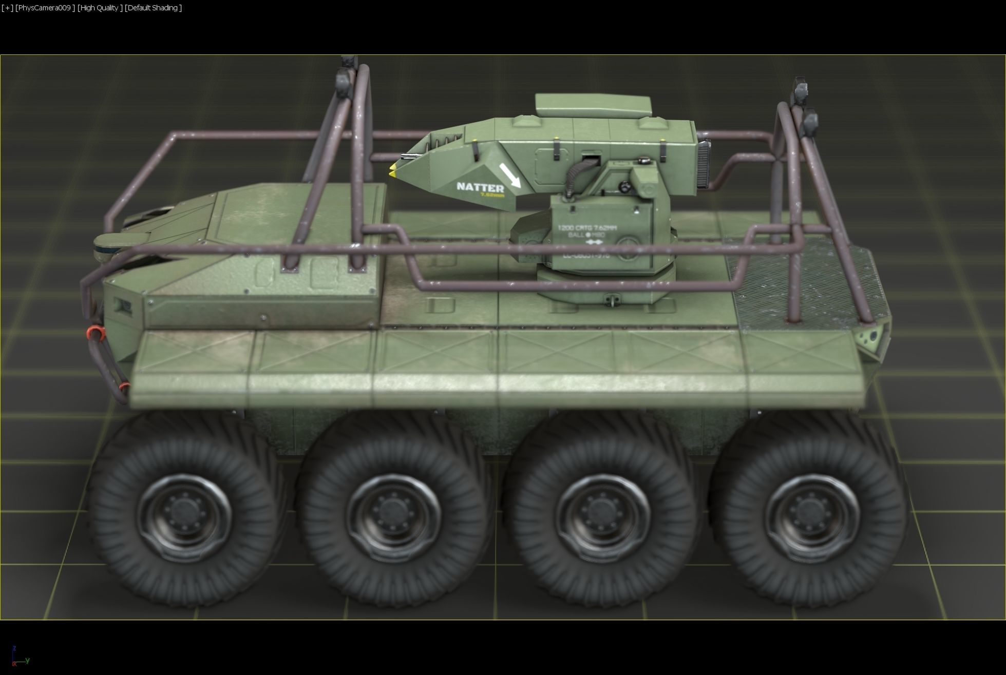 UGV with automatic Natter Turret 3D model_14