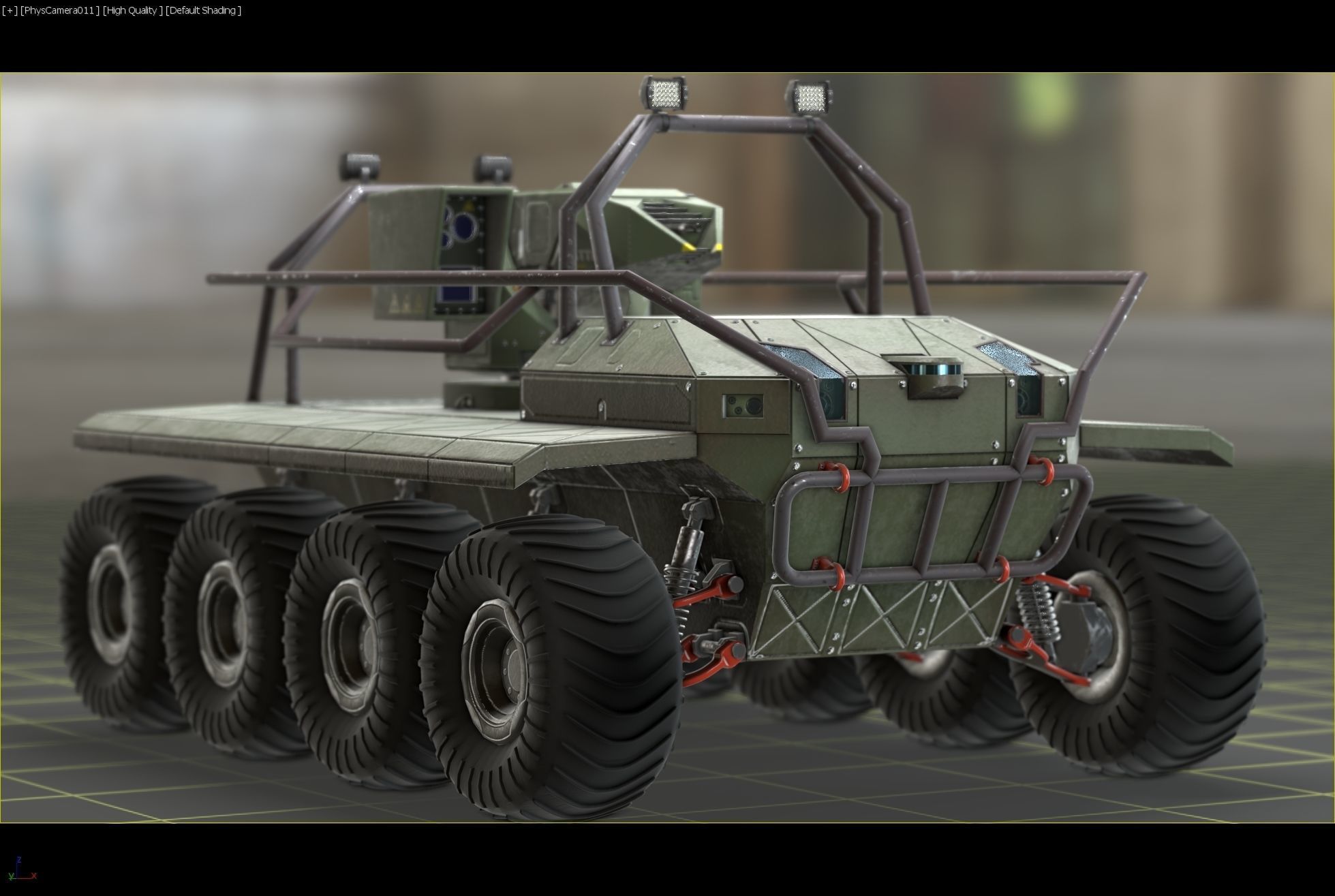 UGV with automatic Natter Turret 3D model_18