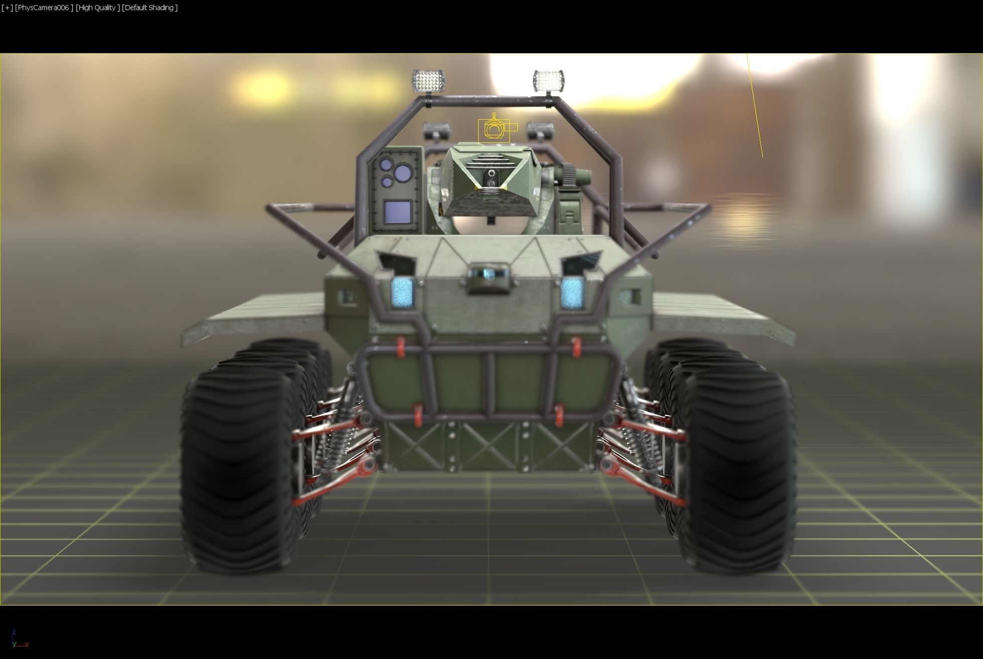 UGV with automatic Natter Turret 3D model_9