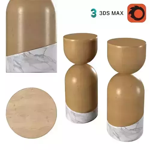 Coffe Table Wood Marble 