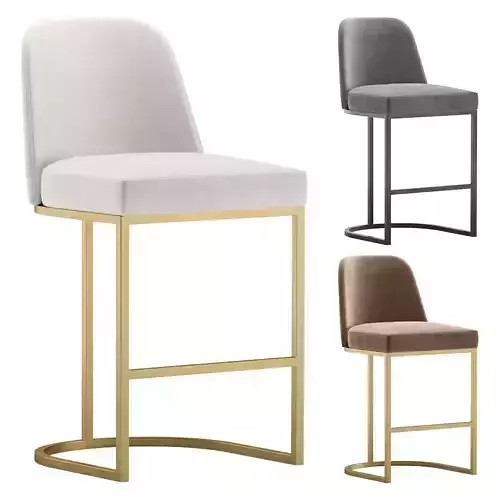 Bar Stool WILLIAMS by Cazarina Interiors 3 Colors Version