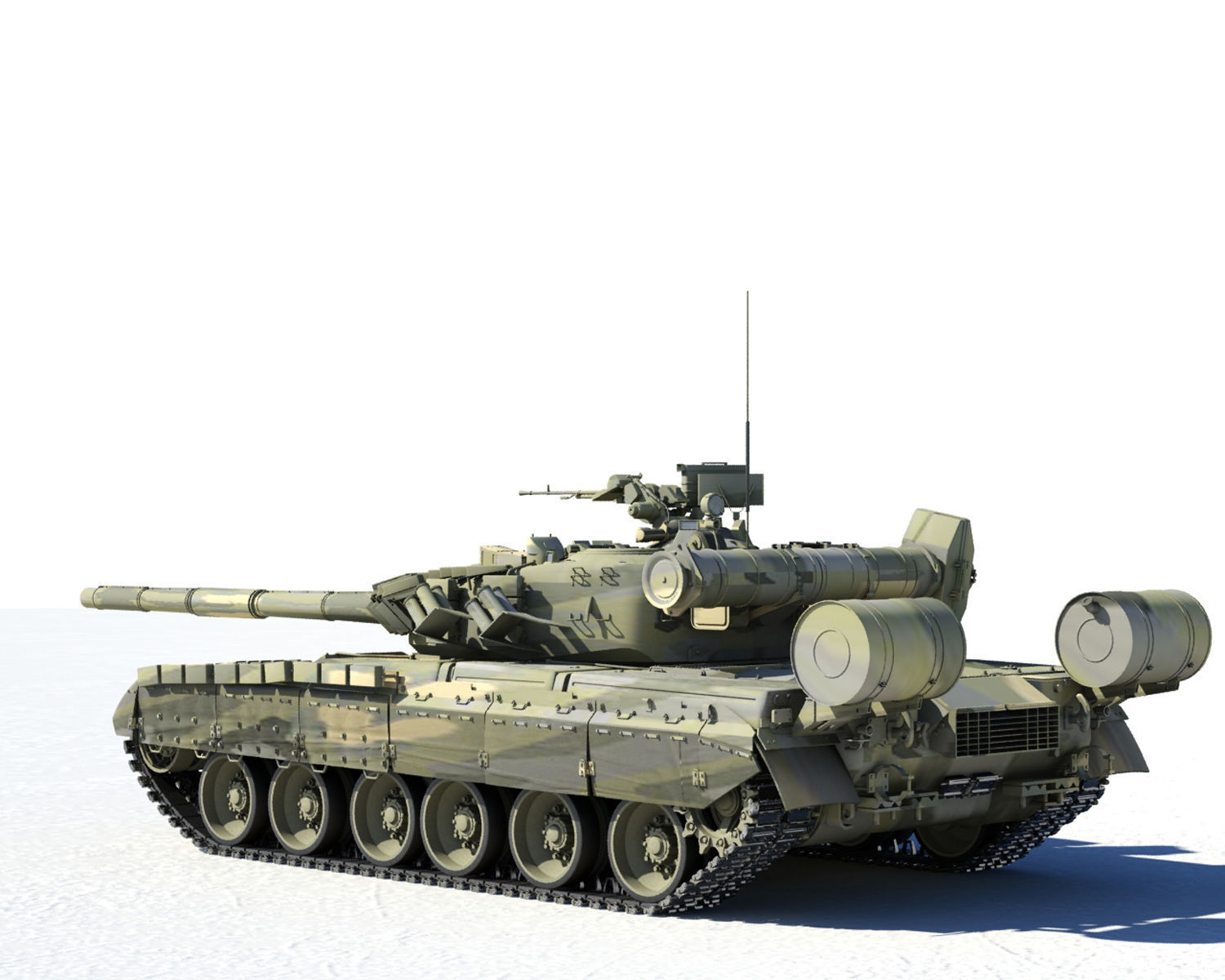 T-80U russian tank - russian tank 3D print model_4