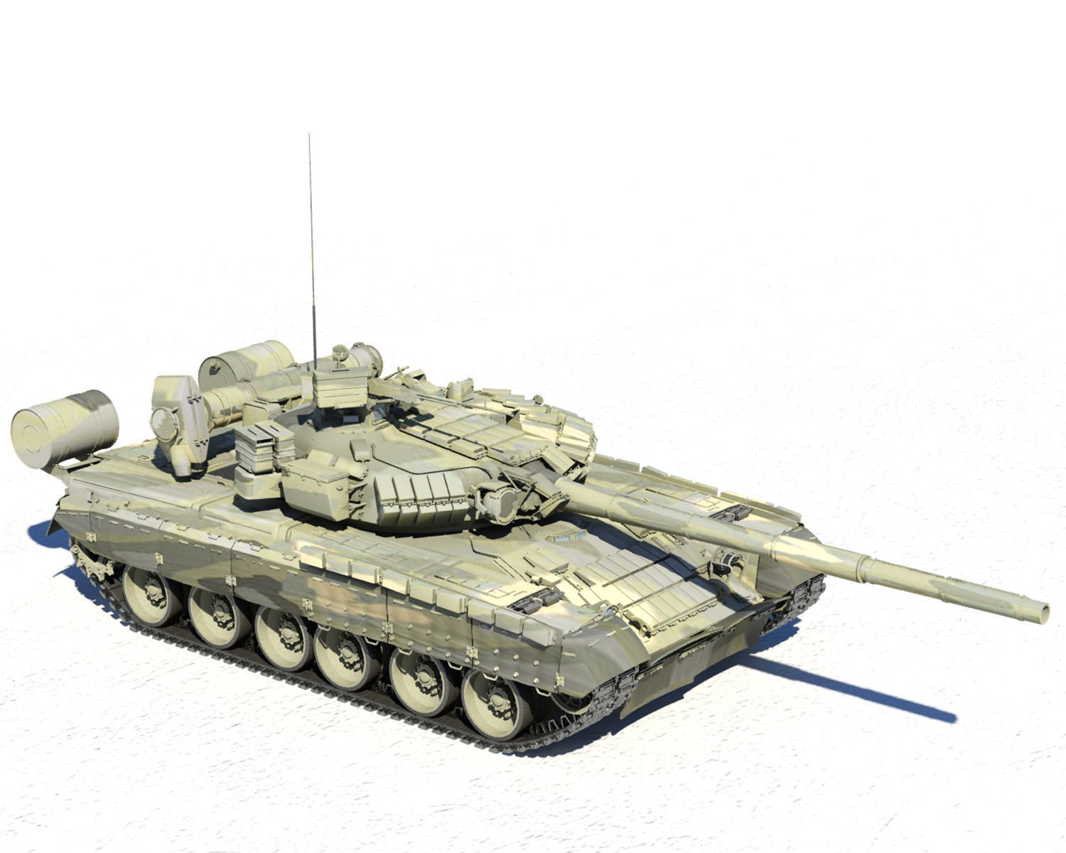 T-80U russian tank - russian tank 3D print model_10