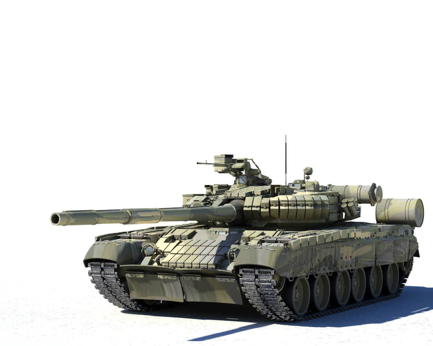 T-80U russian tank - russian tank 3D print model_1