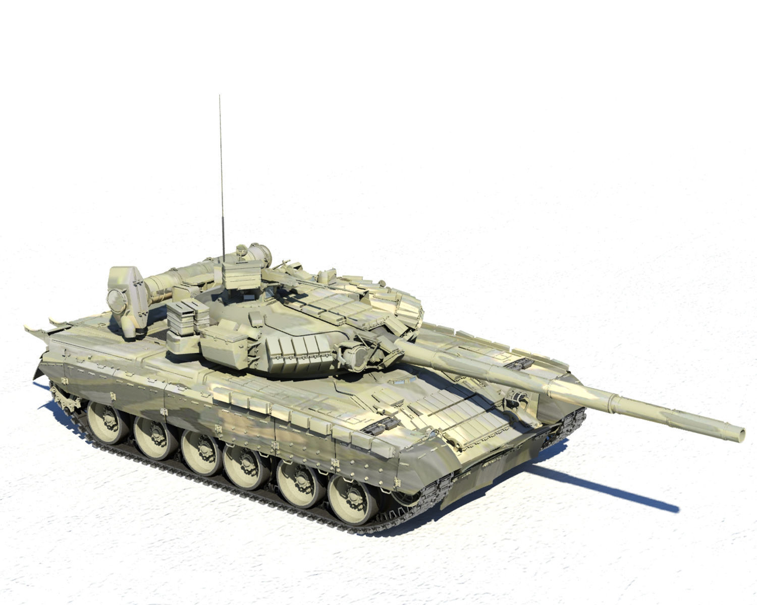 T-80U russian tank - russian tank 3D print model_9