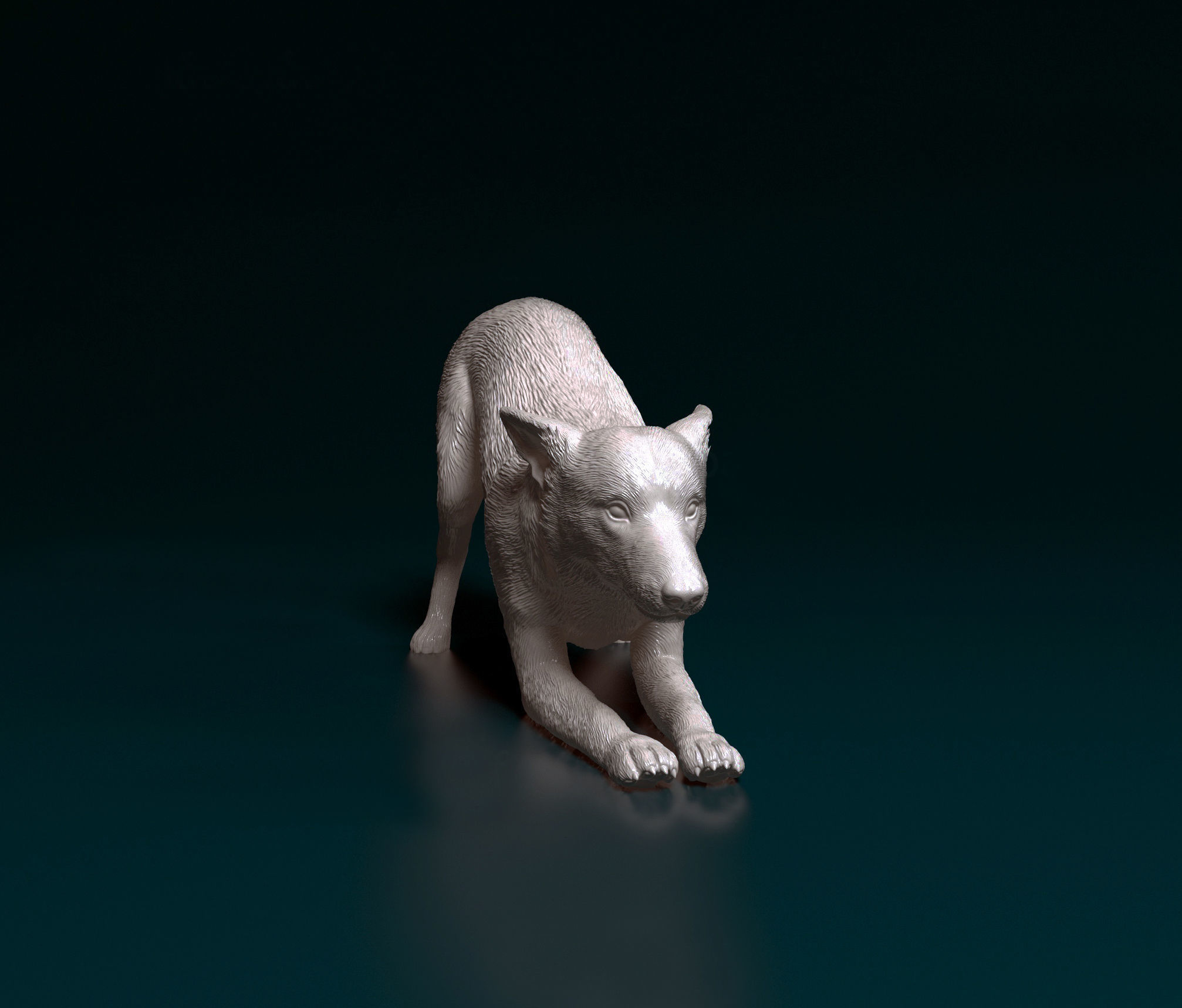 Kelpie dog 3D print model_4
