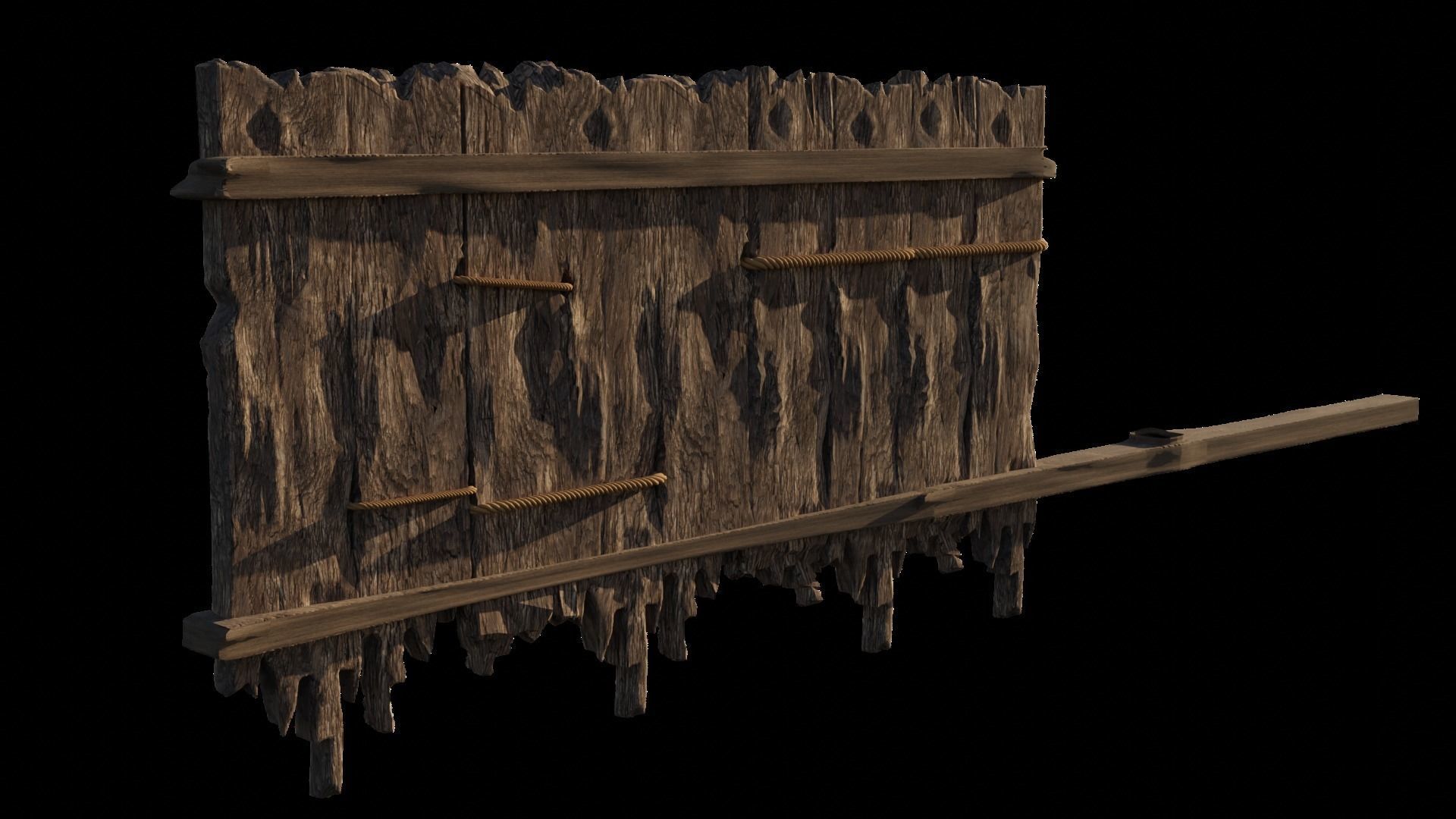 Wooden Planks 3D model_4