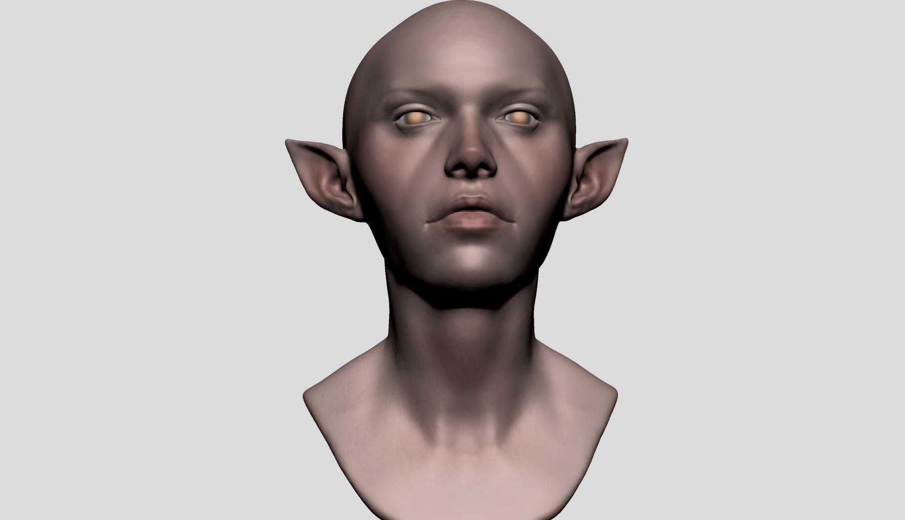 Elf Head v2 3D model_8