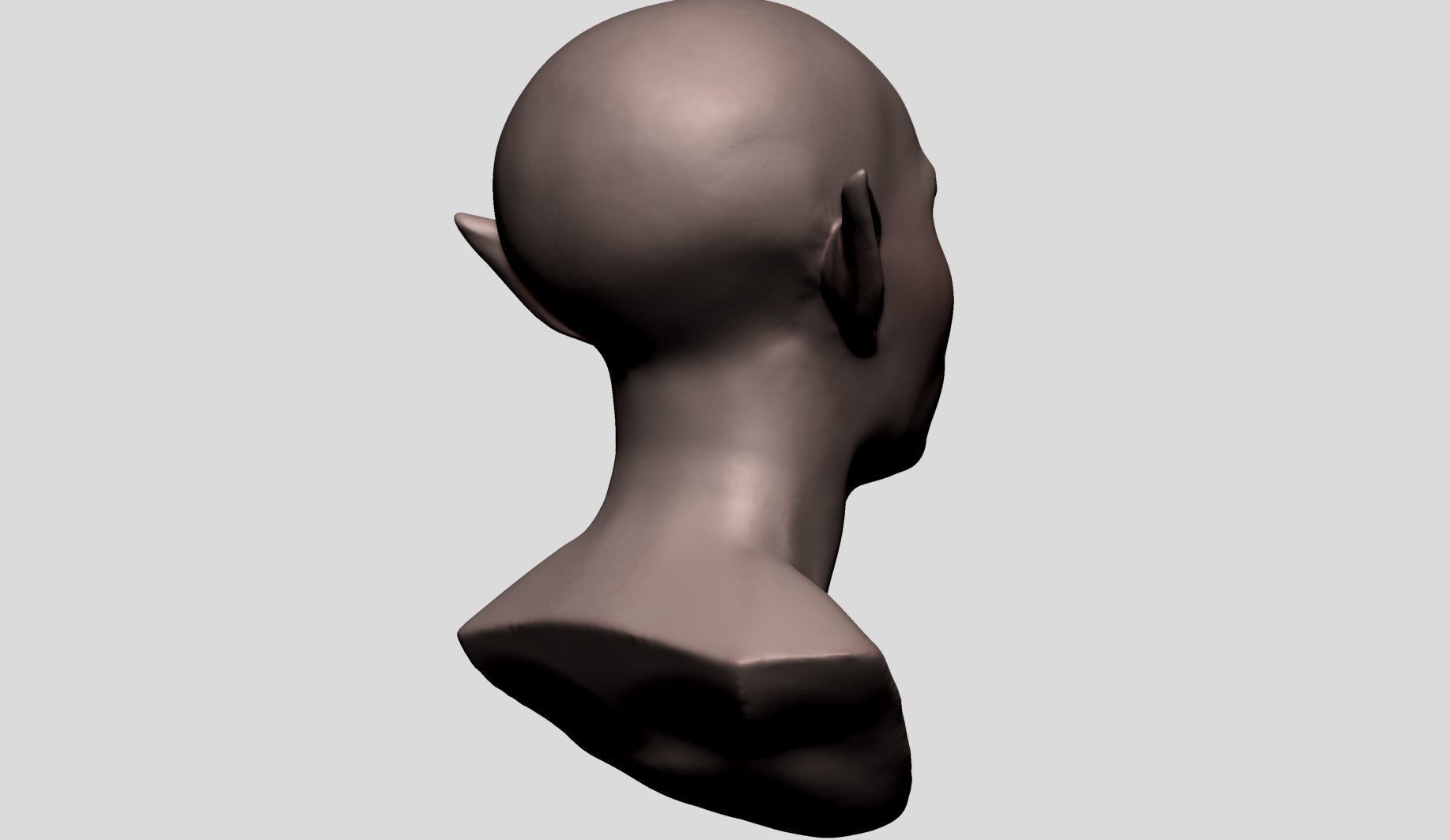 Elf Head v2 3D model_3