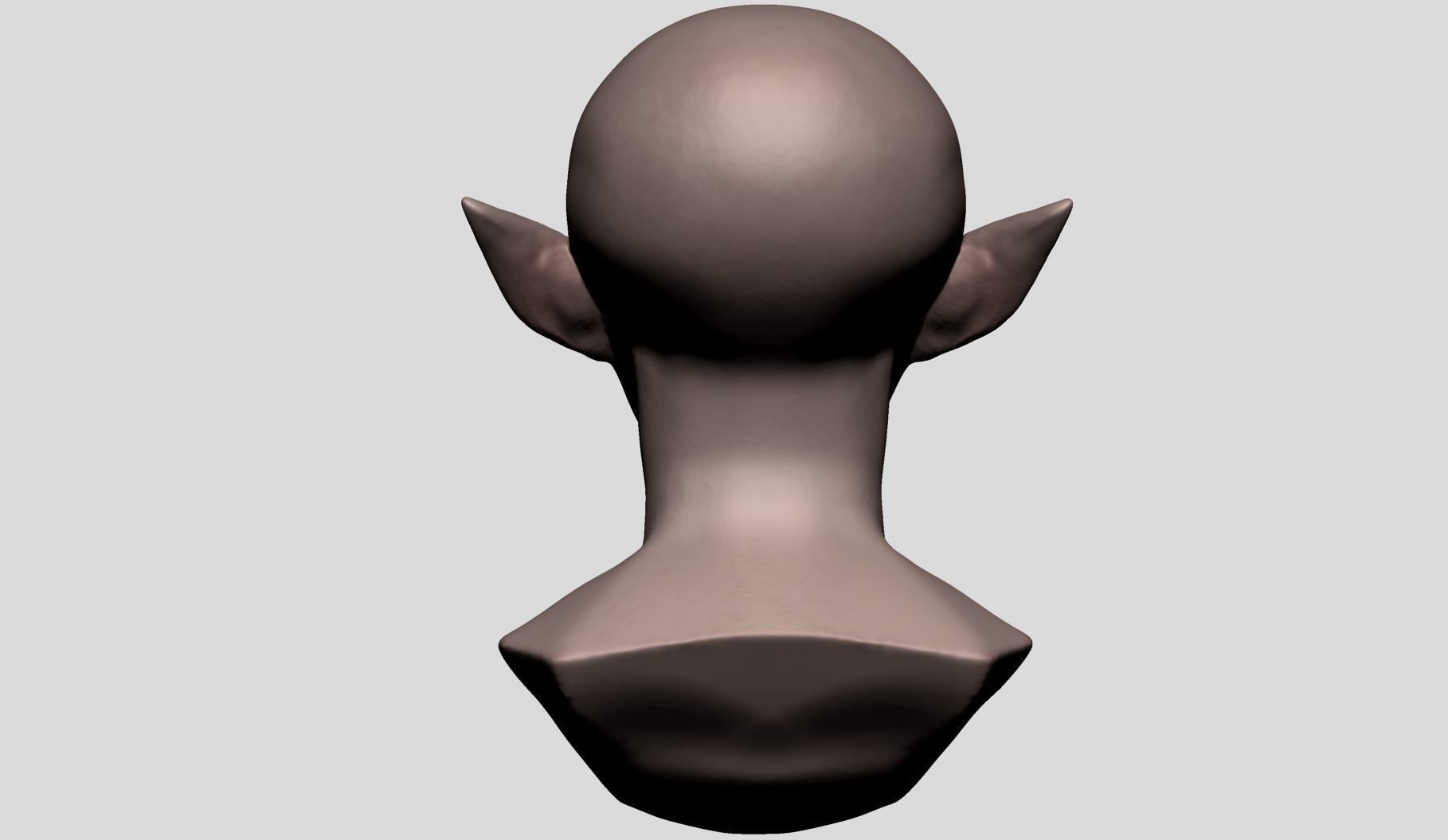 Elf Head v2 3D model_4