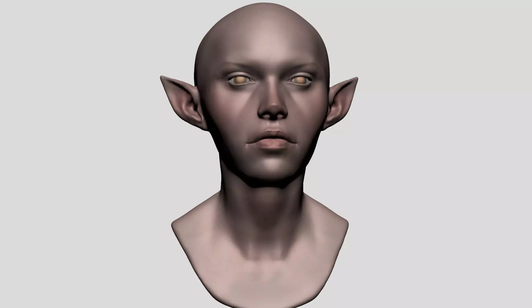 Elf Head v2 3D model_0