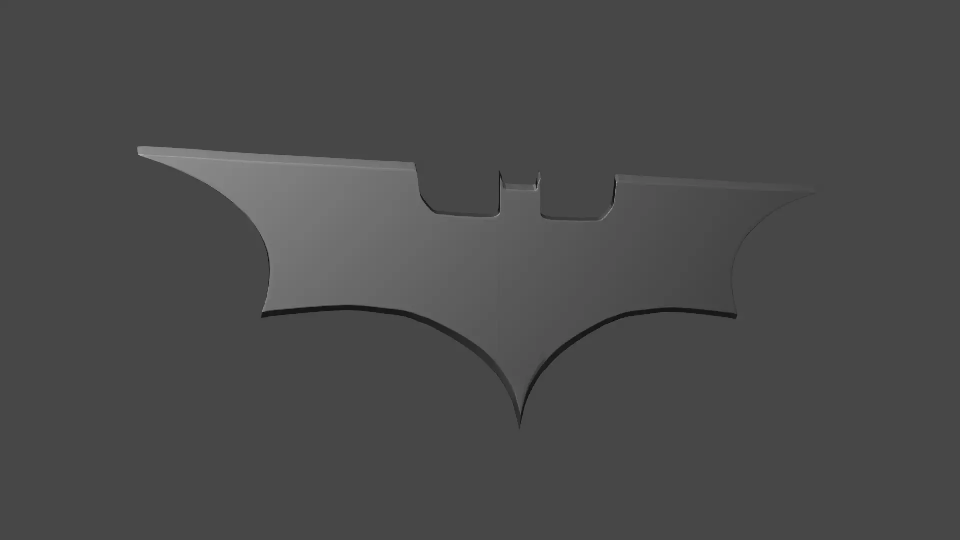 batarang batman logo Free 3D model