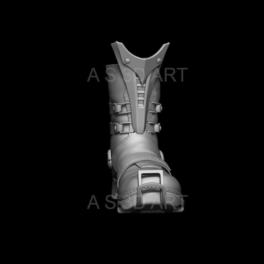 Sci fi shoes vol1 highpoly zbrush 3D model_6