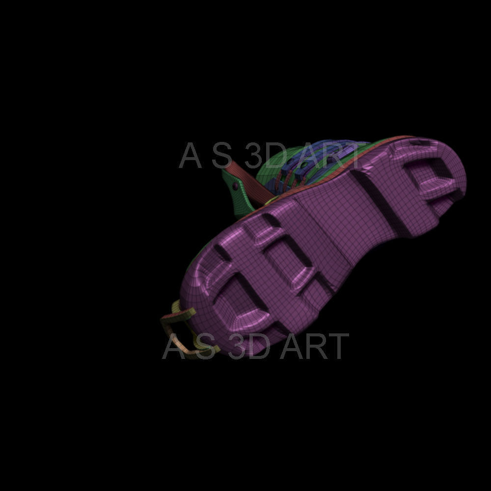 Sci fi shoes vol1 highpoly zbrush 3D model_12