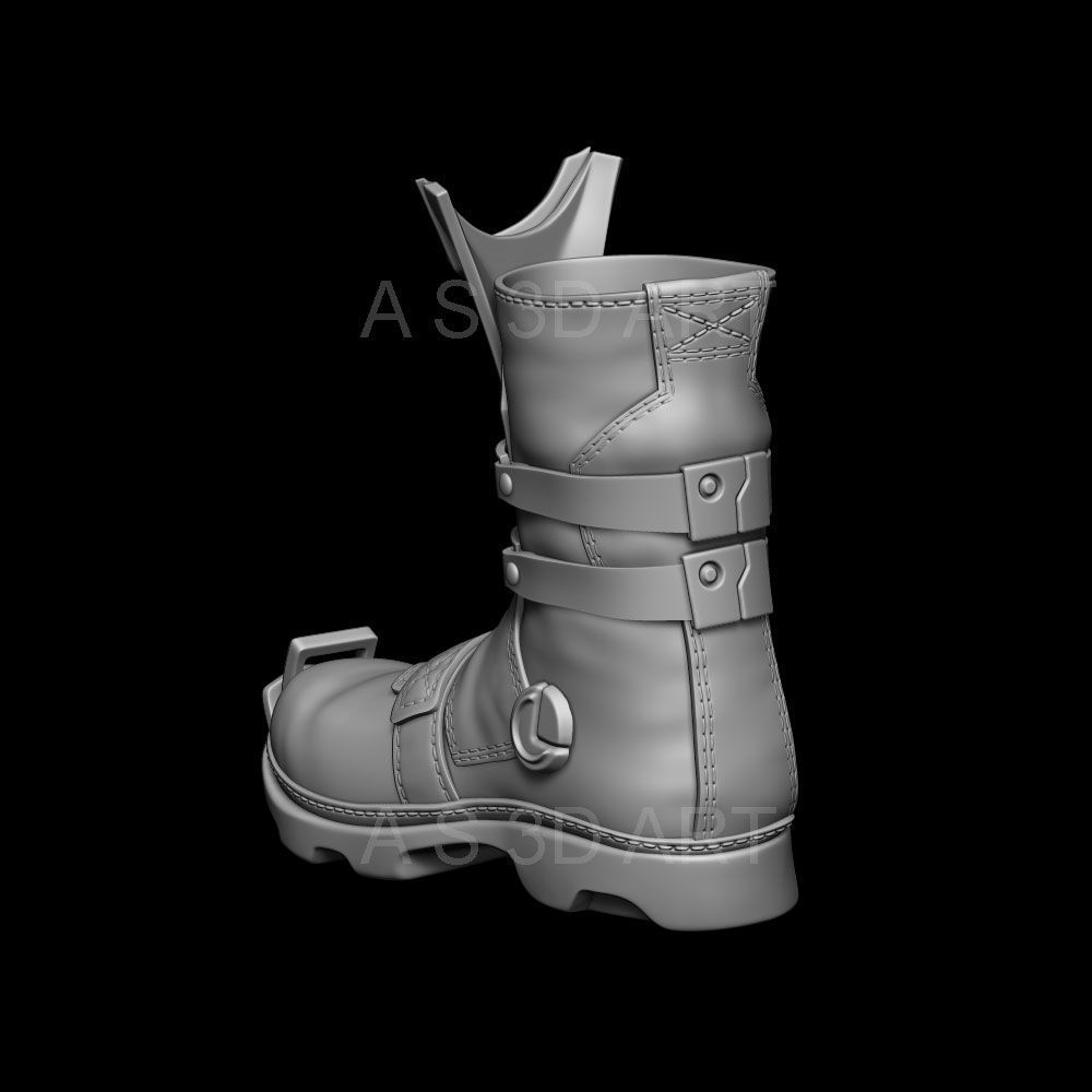 Sci fi shoes vol1 highpoly zbrush 3D model_2