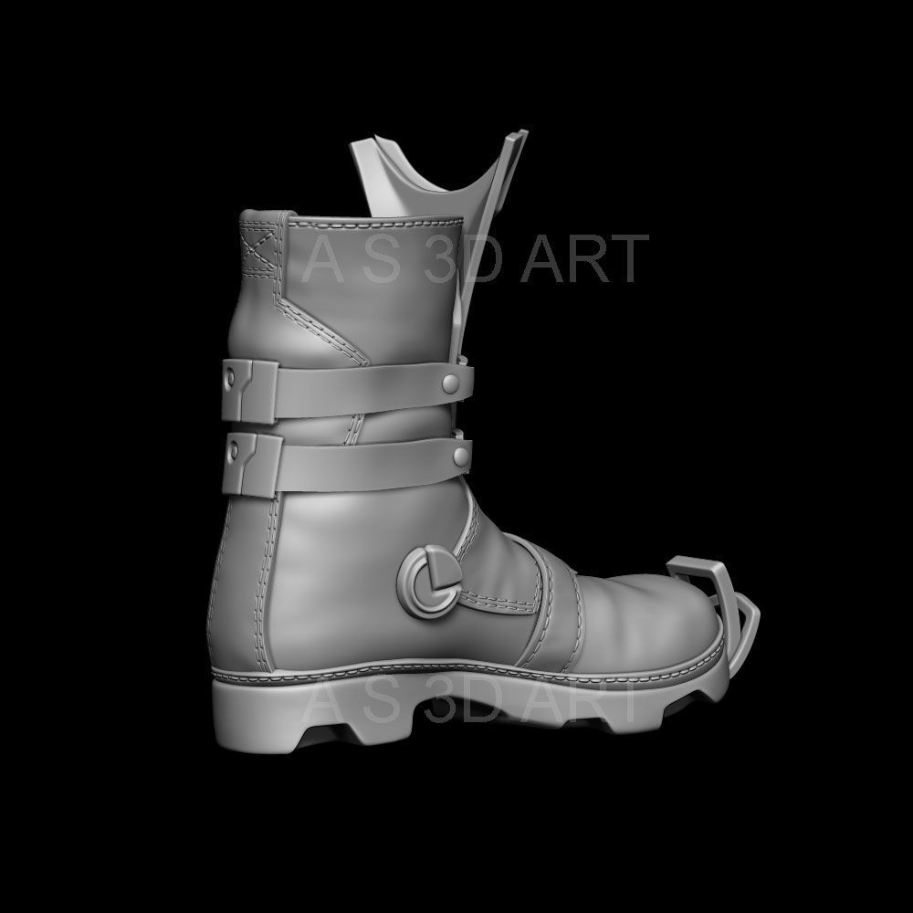 Sci fi shoes vol1 highpoly zbrush 3D model_4