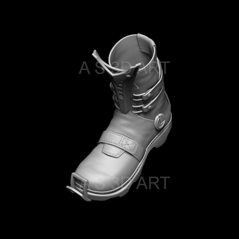 Sci fi shoes vol1 highpoly zbrush 3D model_9