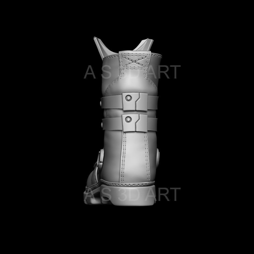 Sci fi shoes vol1 highpoly zbrush 3D model_3