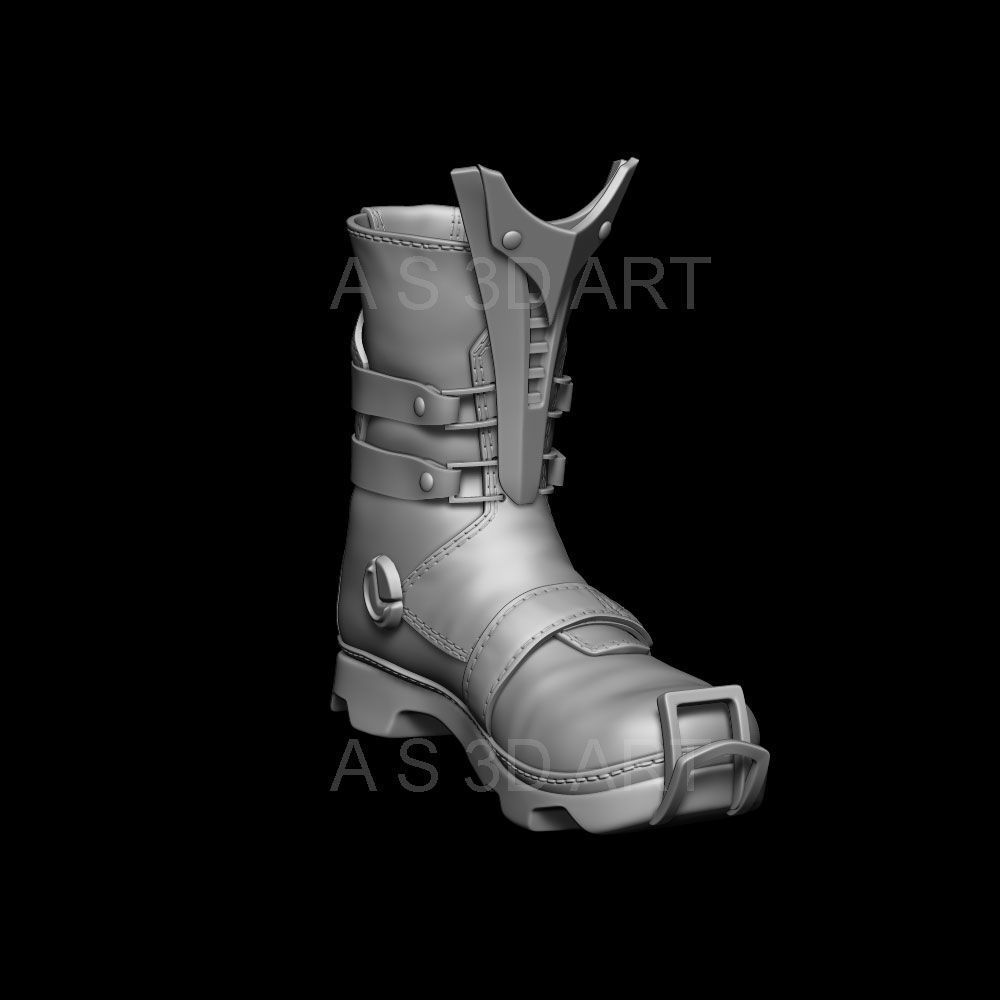 Sci fi shoes vol1 highpoly zbrush 3D model_5