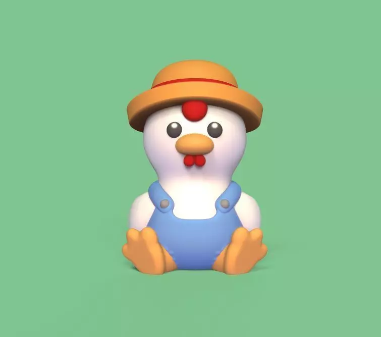 Farm Hen 3D print model