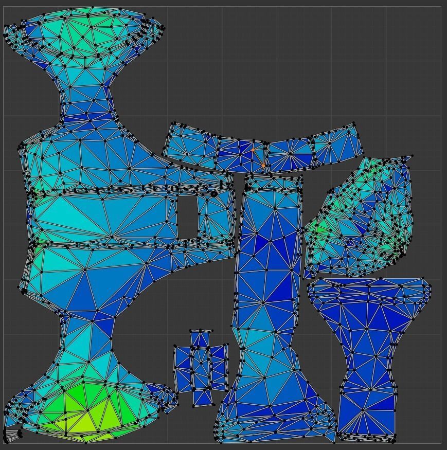 ANVIL PBR Low Poly Game ready metal hammer Low-poly 3D model_9