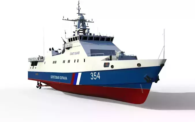 Project 22460 Rubin-class patrol boat 3D model