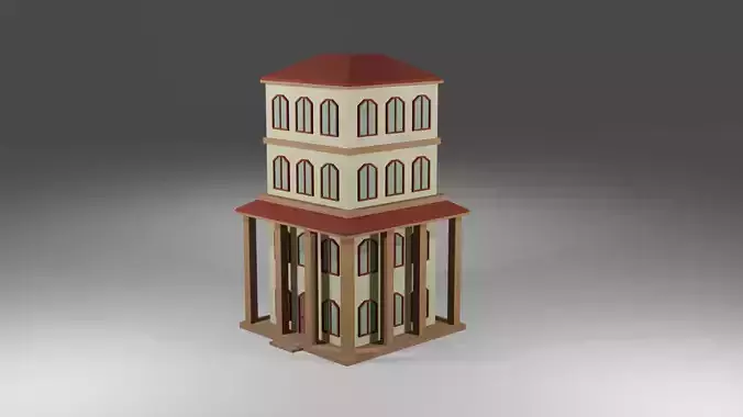 Low Poly Building tower
