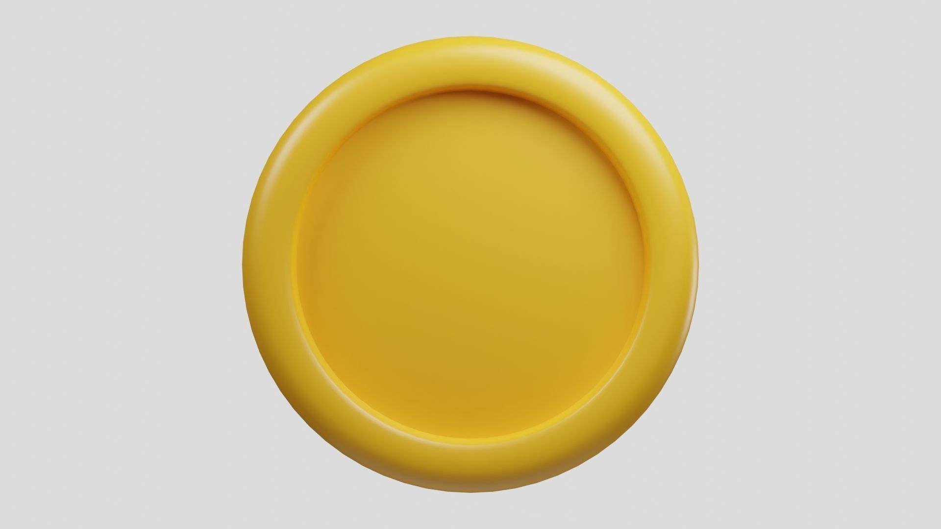 Bitcoin or BTC Gold crypto coin with cartoon style 3D model_3