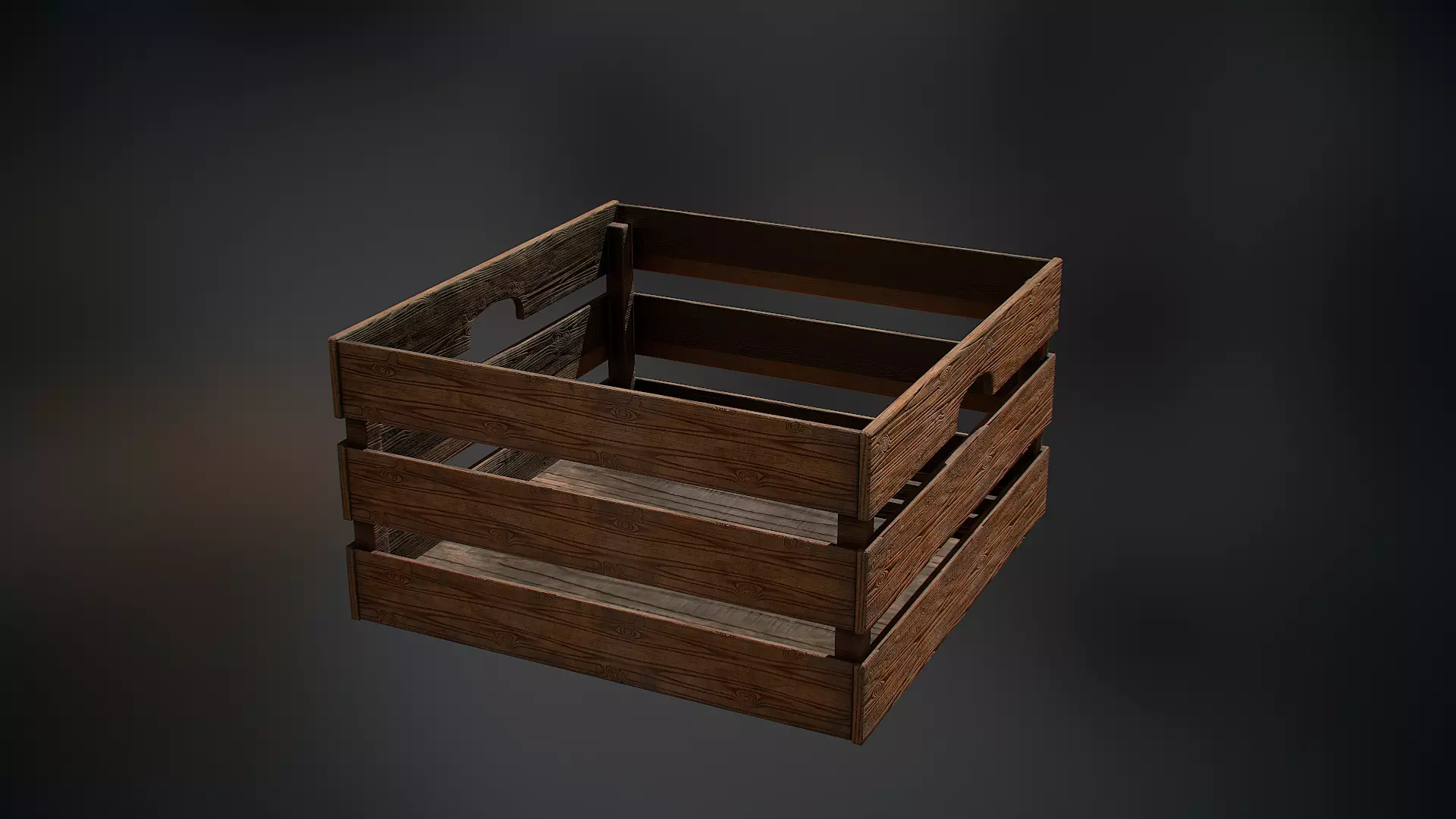 Food box Low-poly 3D model_0