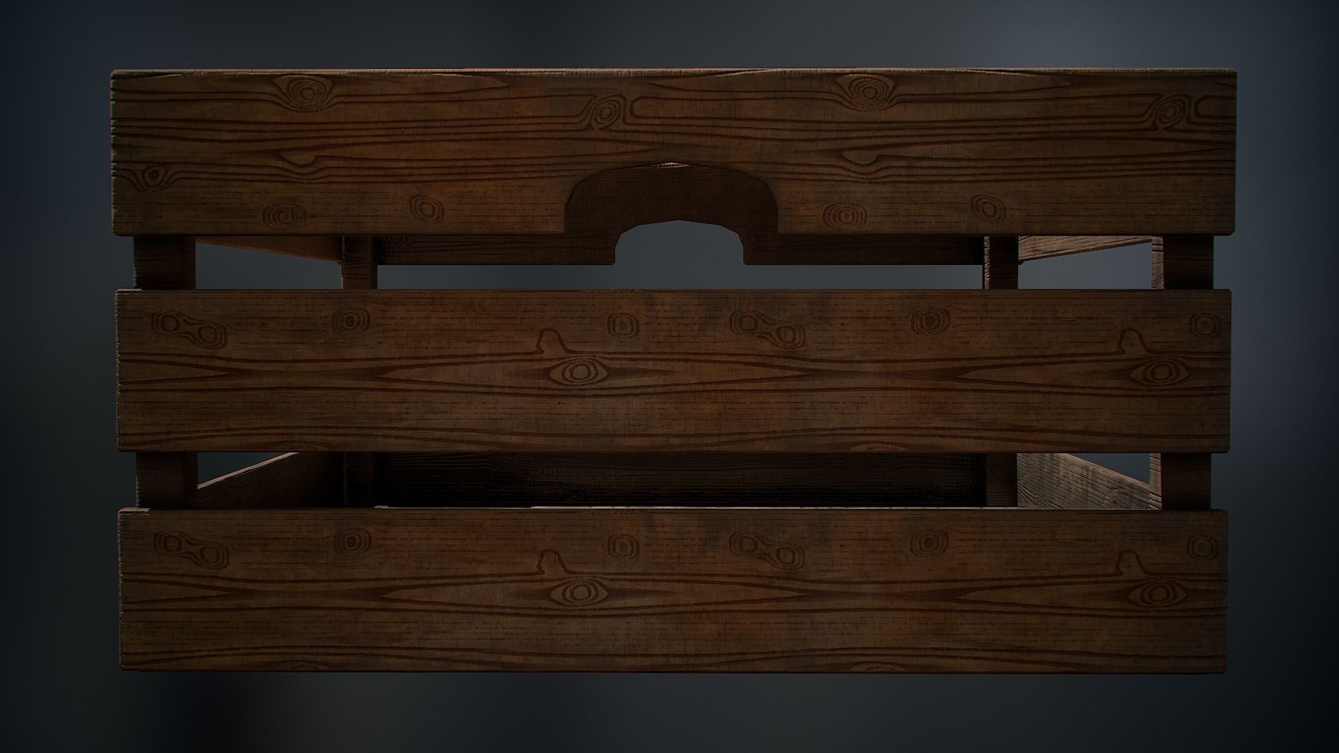 Food box Low-poly 3D model_4