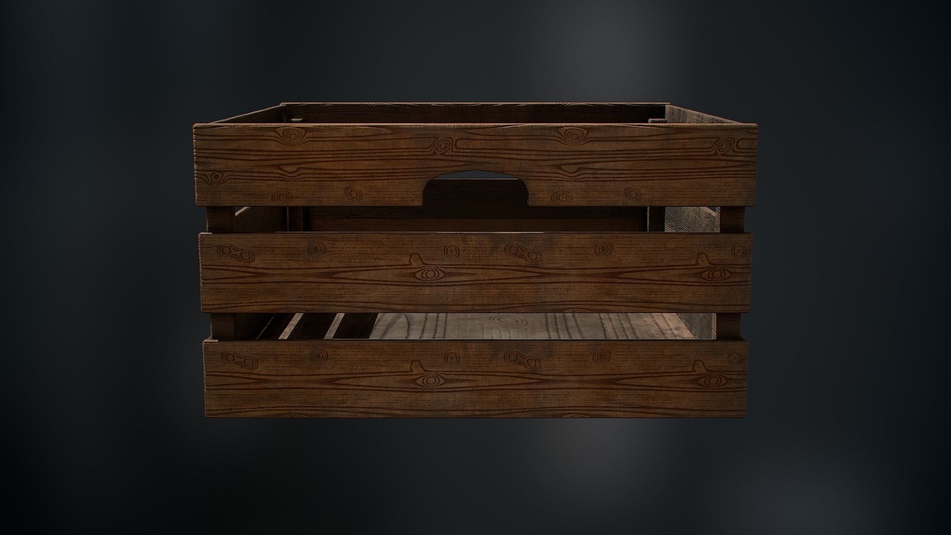 Food box Low-poly 3D model_6