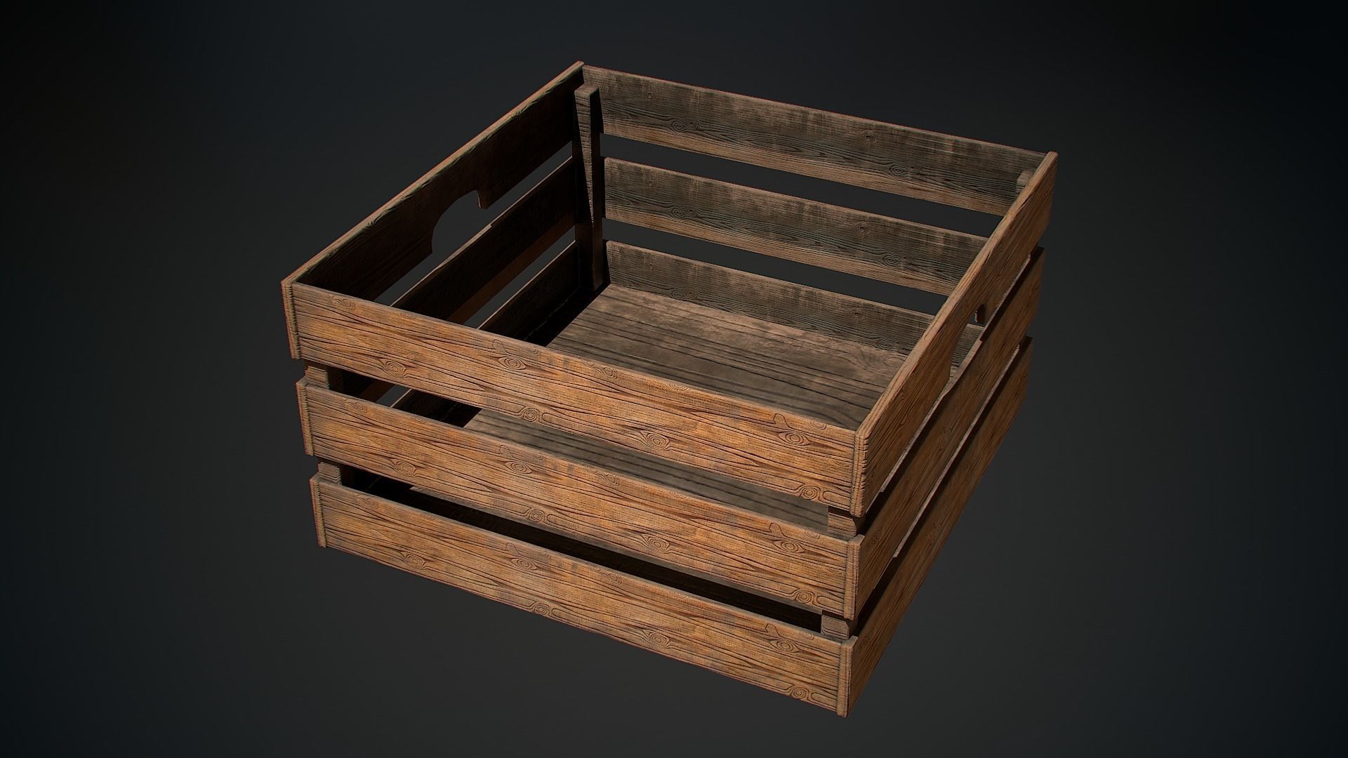 Food box Low-poly 3D model_7