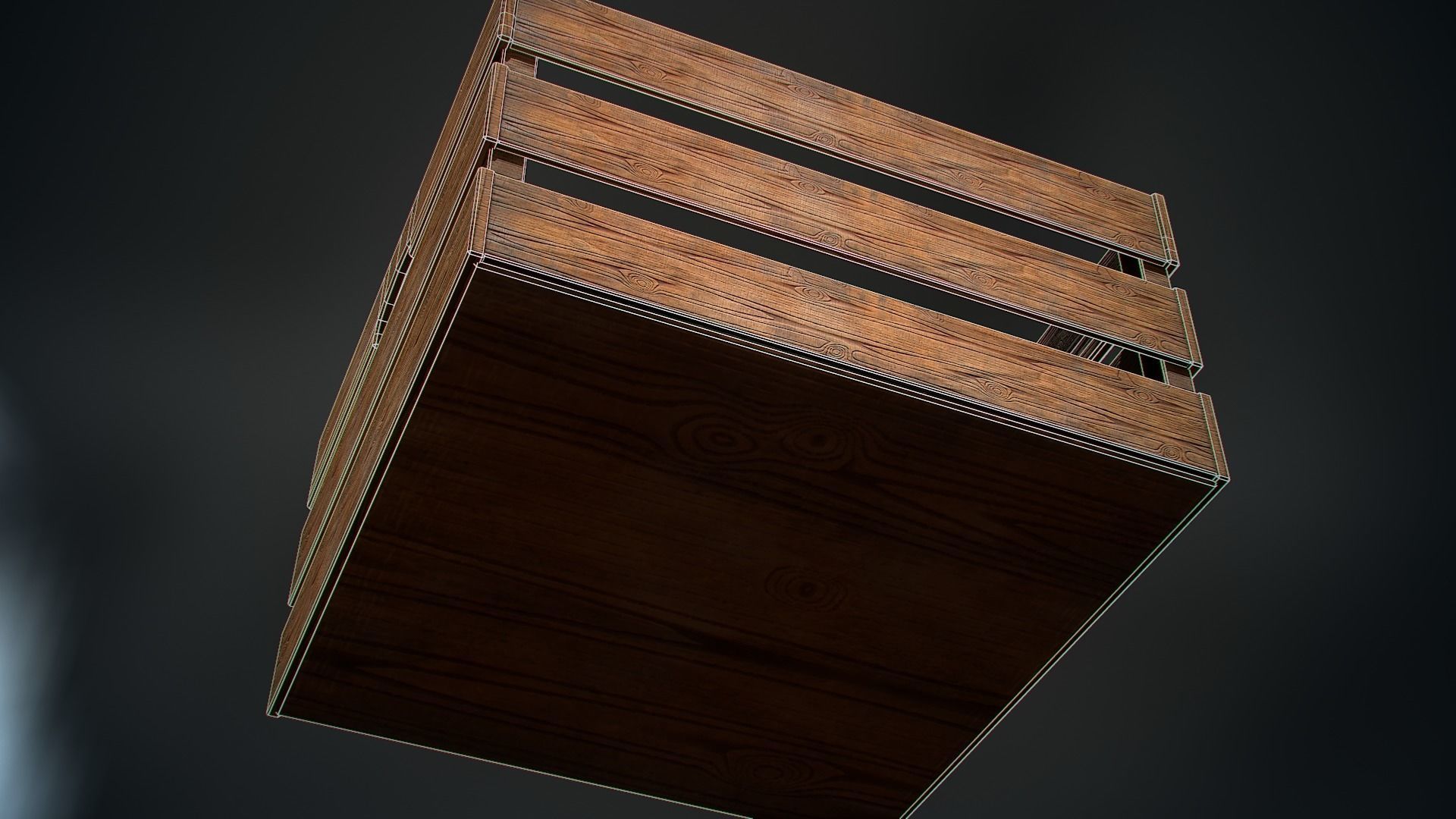 Food box Low-poly 3D model_9