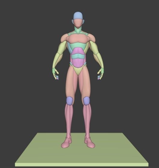 Stylized Base Mesh 3d model 3D model_1