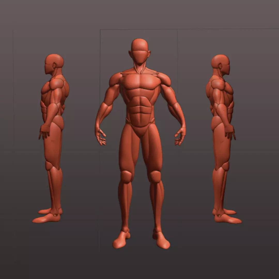 Stylized Base Mesh 3d model 3D model_0