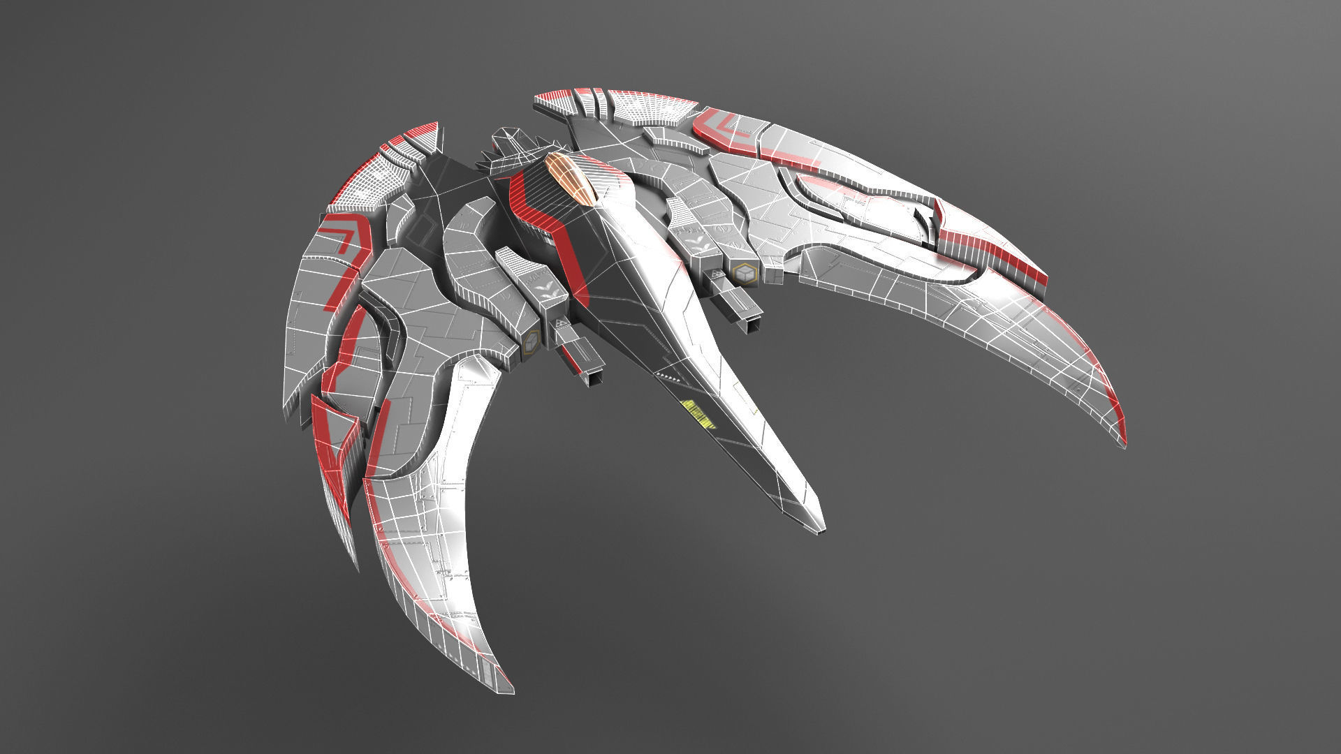 Aircraft Spaceship Pack V01 3D model_20