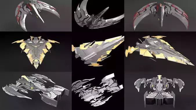 Aircraft Spaceship  Pack V01