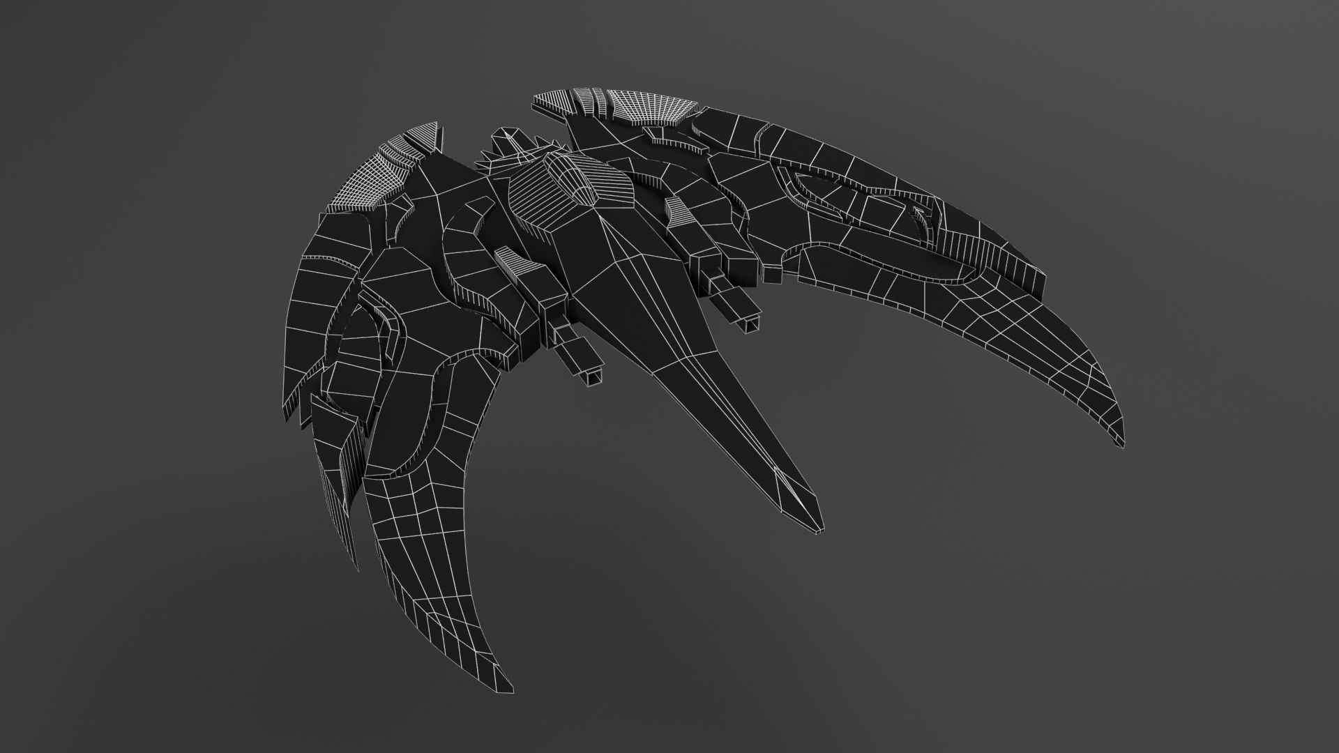 Aircraft Spaceship Pack V01 3D model_19