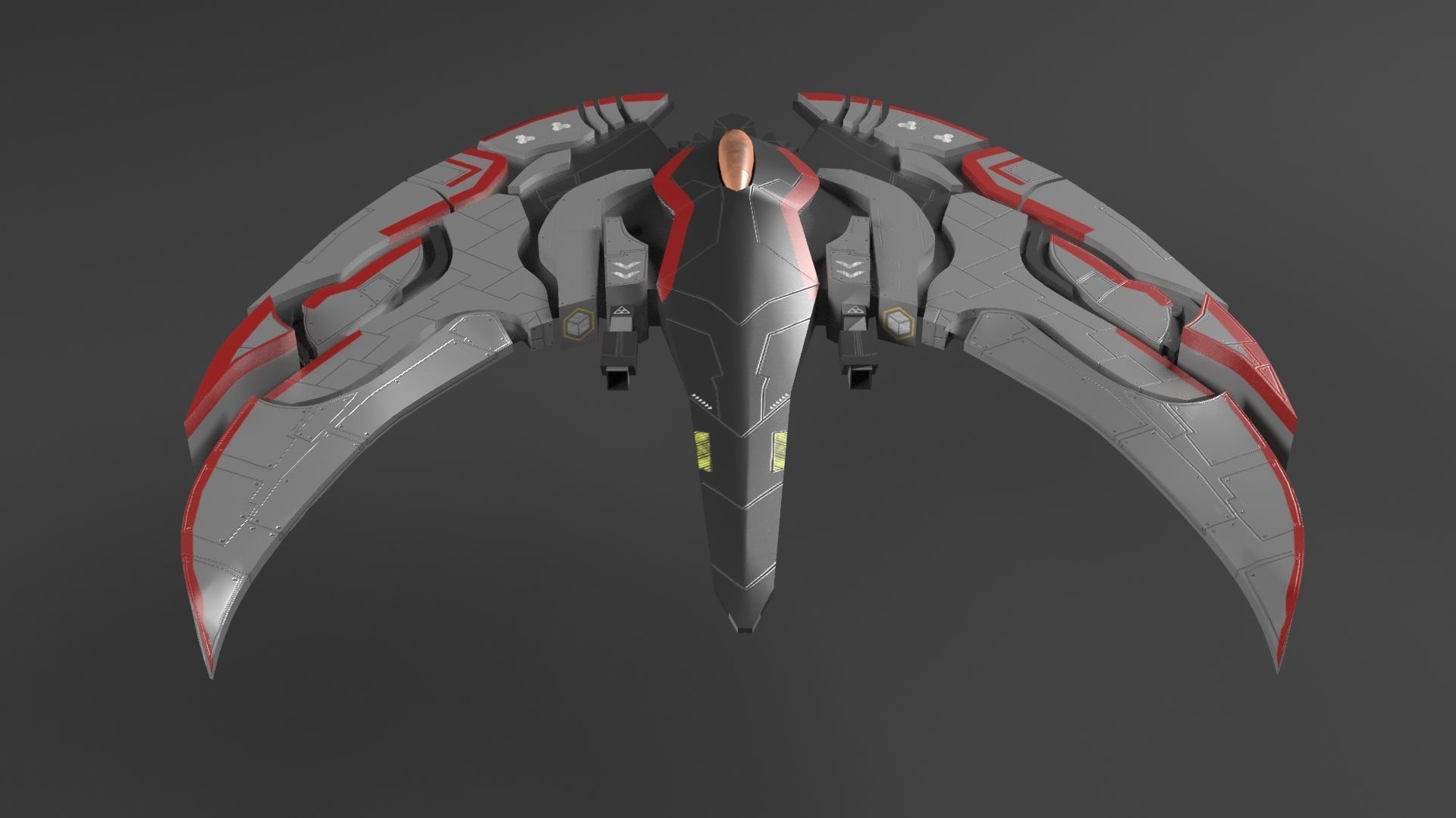 Aircraft Spaceship Pack V01 3D model_18