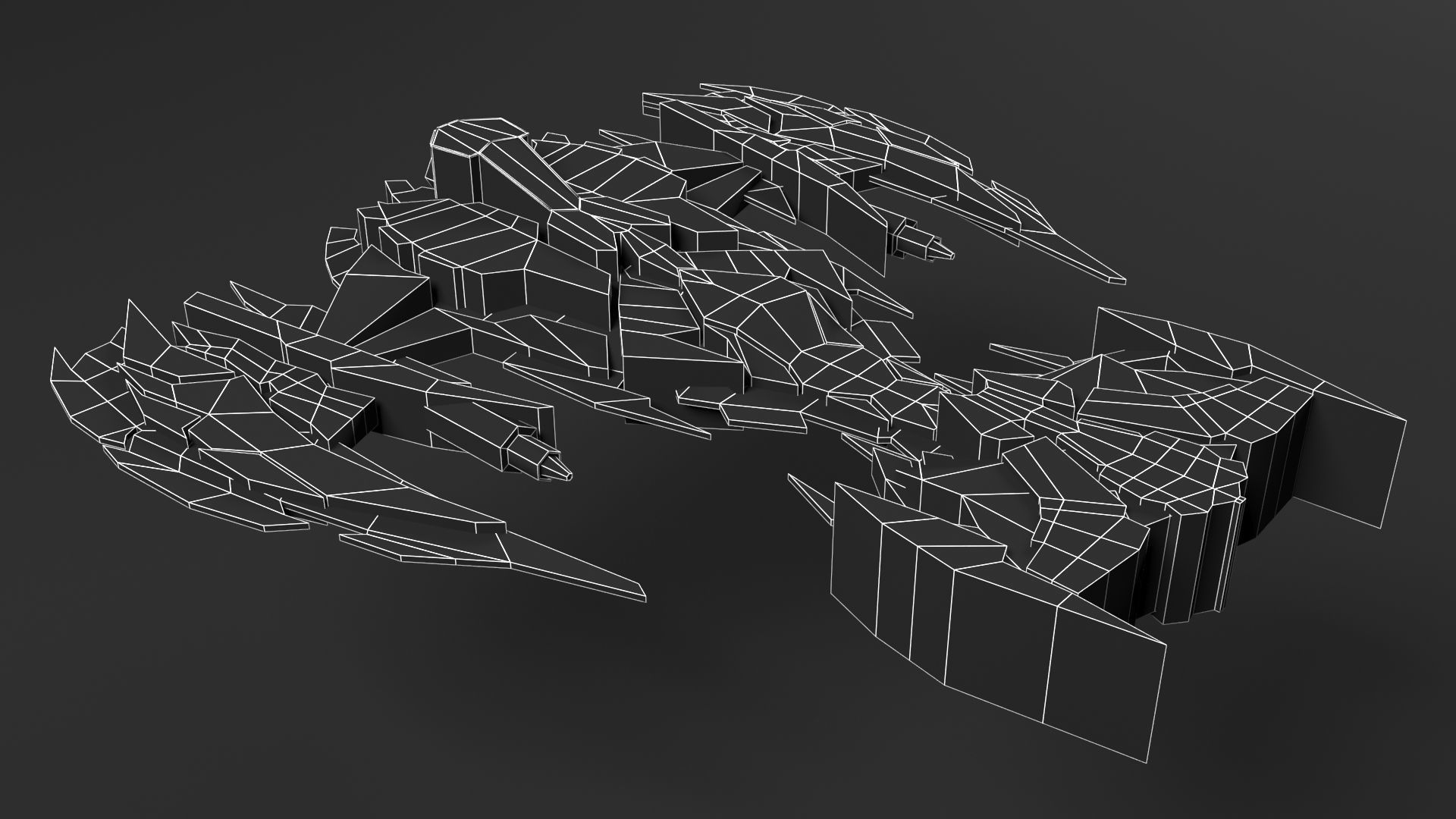 Aircraft Spaceship Pack V01 3D model_13