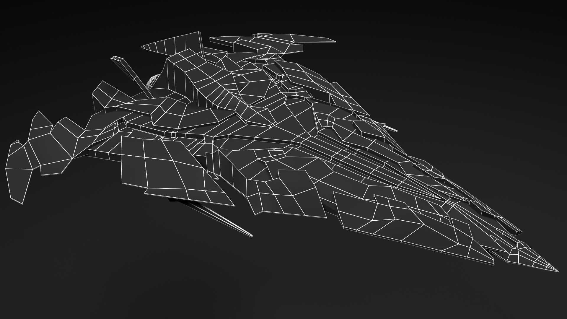 Aircraft Spaceship Pack V01 3D model_6