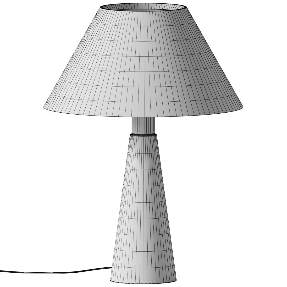 Vega Table Lamp - Noir 3D model_2
