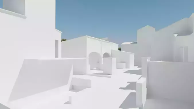 CS-GO inferno A site  Low-poly 3D model