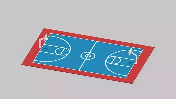 Voxel Basketball Court