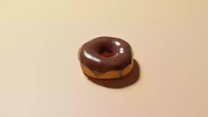 Chocolate Donut Free 3D model