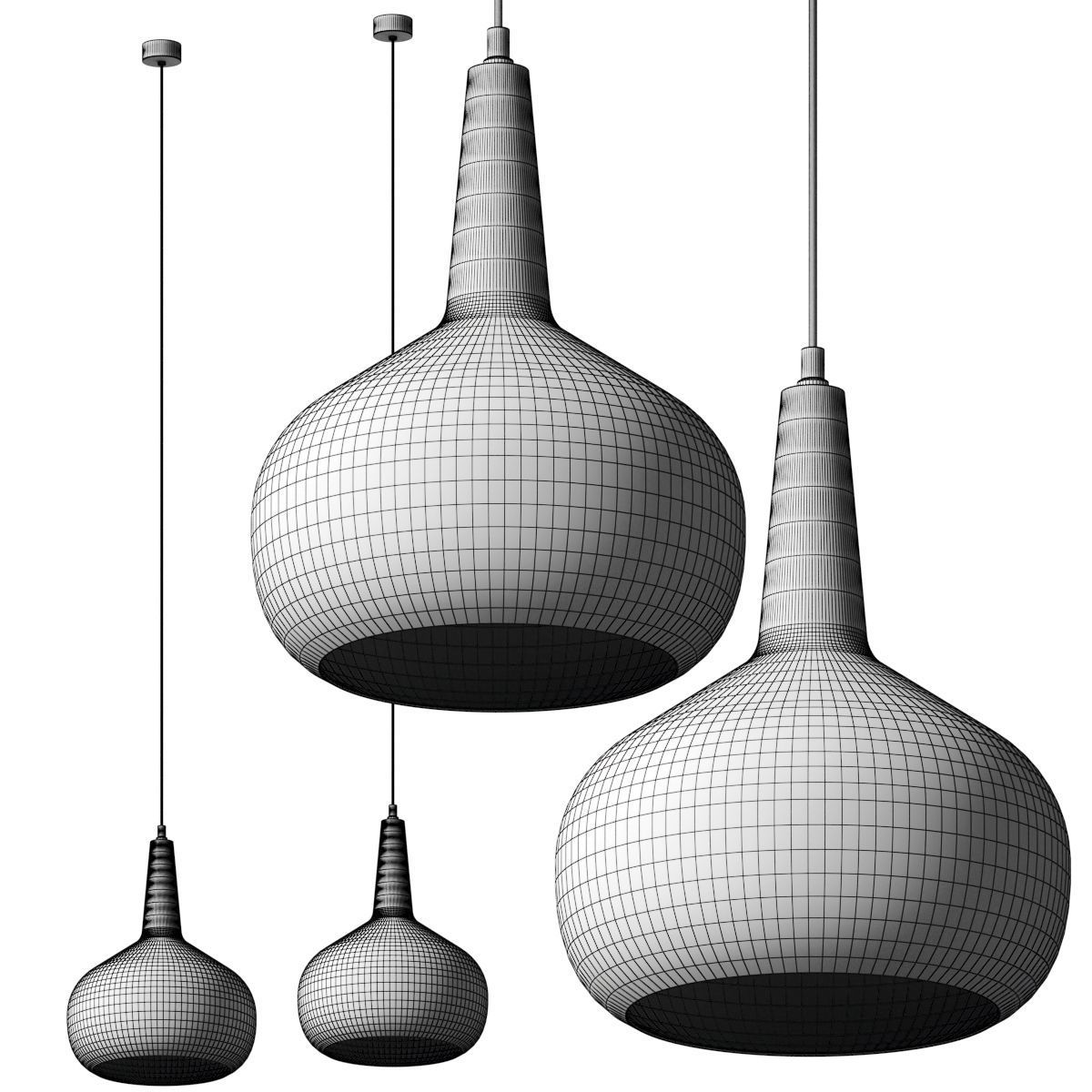 Melda Pendant - Abigail Ahern 3D model_1