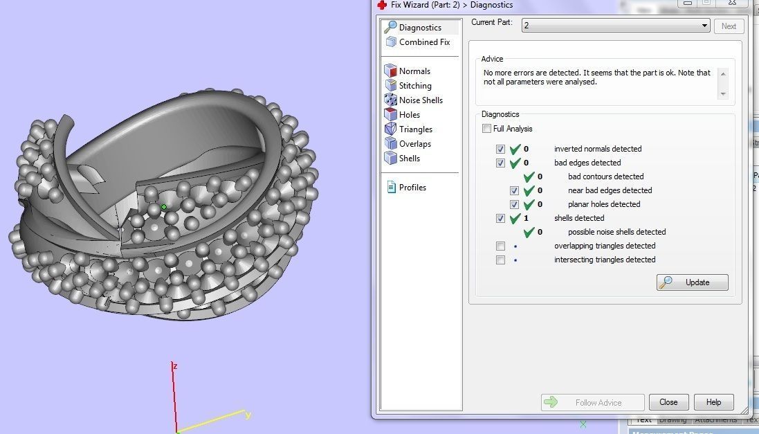 Ruban Diamond Ring 3d Print Model 3D print model_9