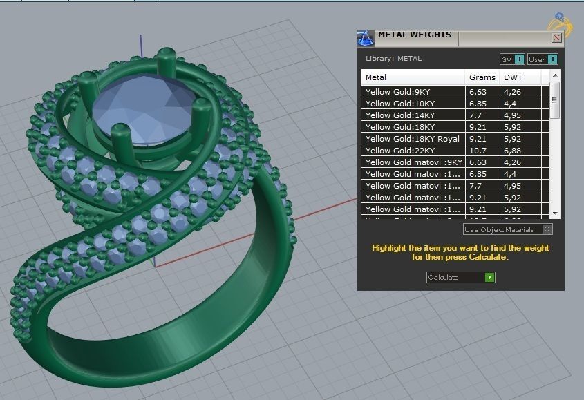 Ruban Diamond Ring 3d Print Model 3D print model_13